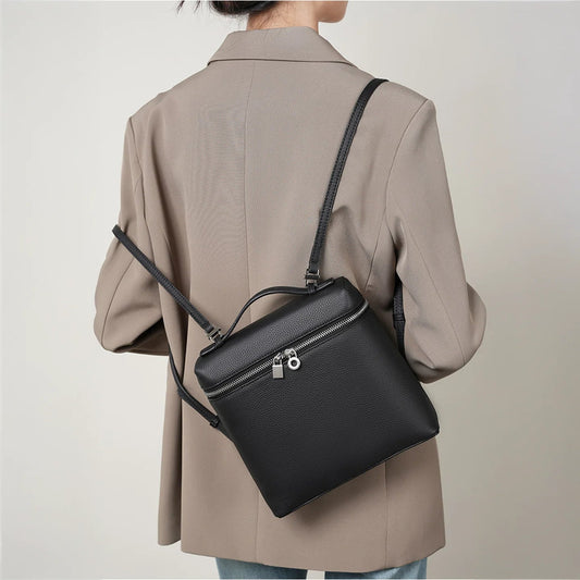 Meera Women's Backpack Female Tote Bag Lady Bags Genuine Leather Aesthetic Backpacks Stylish Luxury Designer LP23 Popular Bag Meera Meera