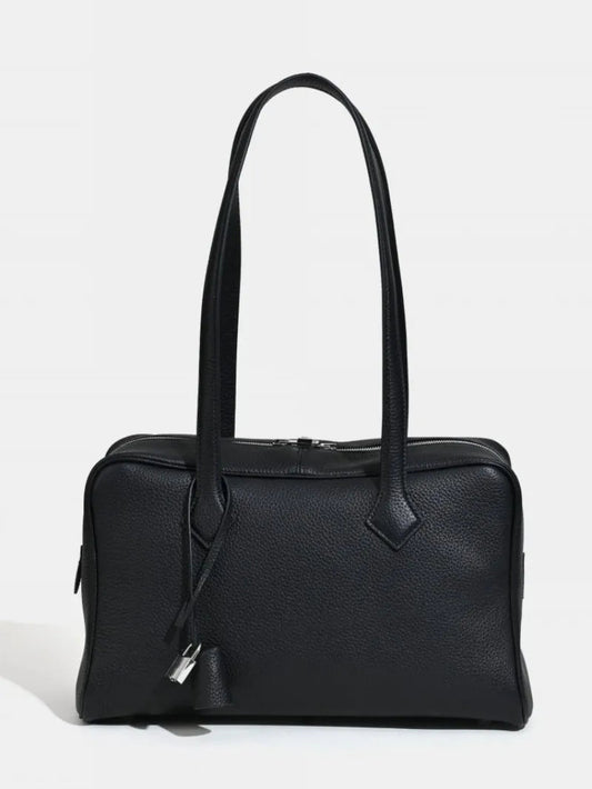 Office New Women Genuine Leather Casual Solid Color Shoulder Bag Large Capacity Shopping Bags Totes Handbag Female Composite Bag Meera Meera