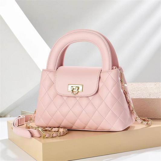 Meera Meera Diamond Checkered Small Square Bag Meera Meera