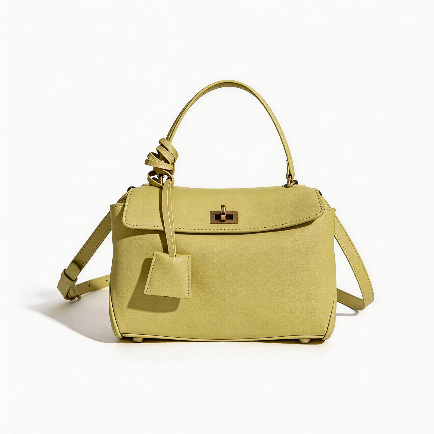 Meera Meera Rodeo Gold Buckle Leather Tote Meera Meera