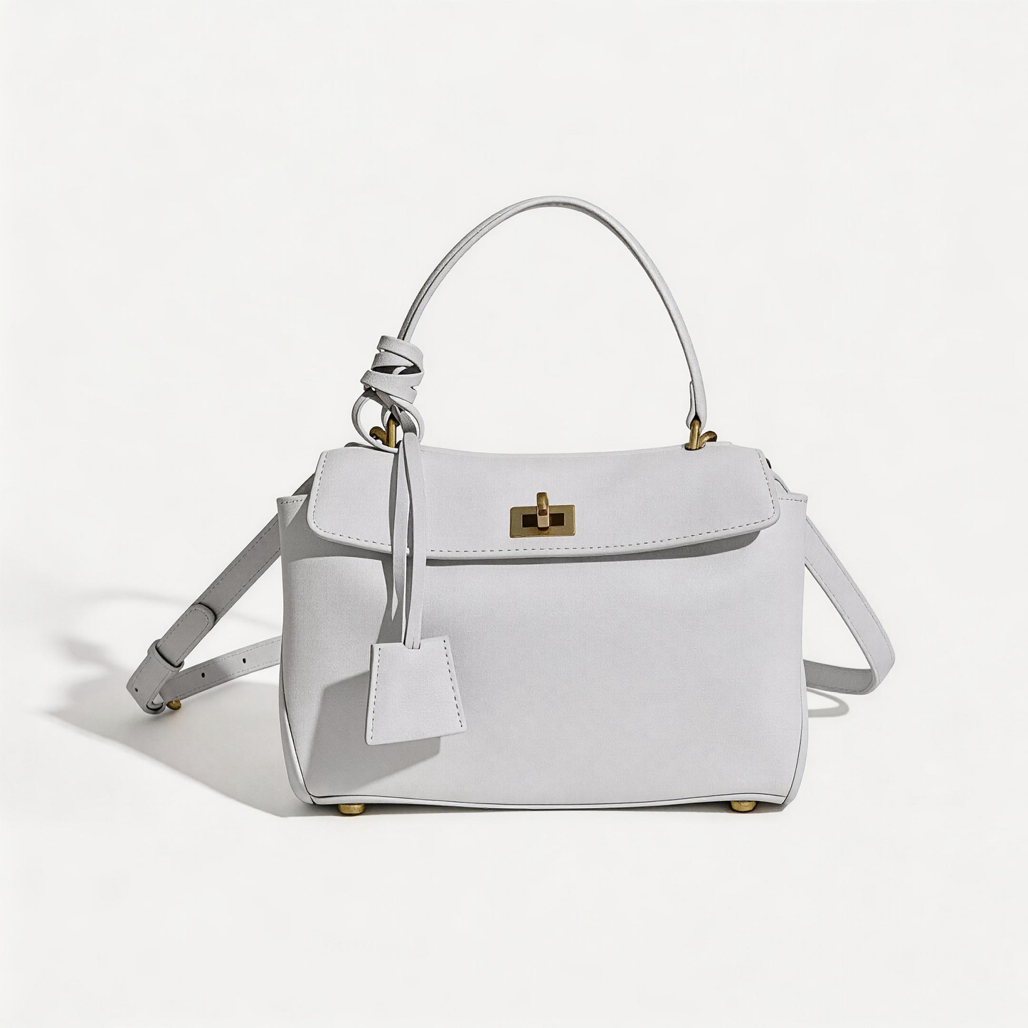 Meera Meera Rodeo Gold Buckle Leather Tote Meera Meera