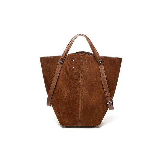Meera Meera Dress-Age Tote Frosted Top-Grain Cowhide Leather Shoulder Bag Meera Meera